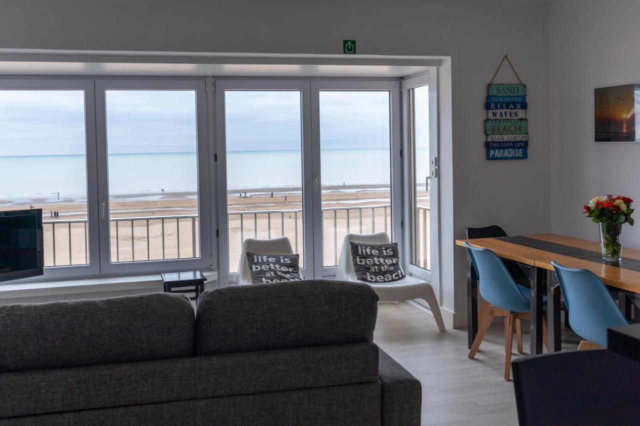Modern Appartement Met Uniek Zeezicht Koksijde Dış mekan fotoğraf
