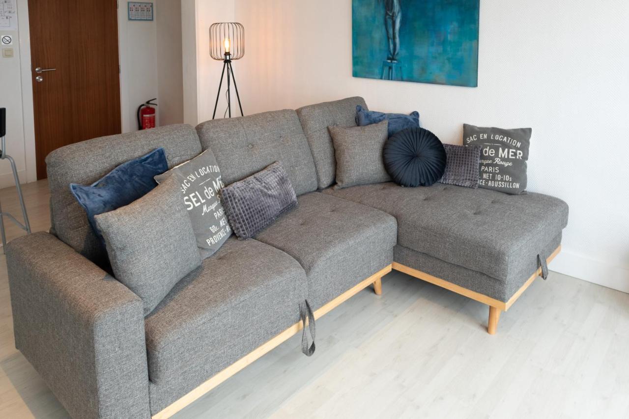 Modern Appartement Met Uniek Zeezicht Koksijde Dış mekan fotoğraf